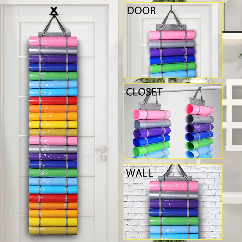 Vinyl Hanging Organizer Storage Roll Holder