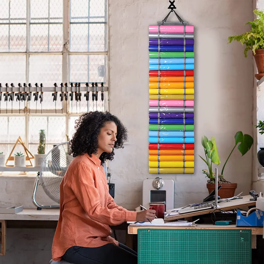 Vinyl Hanging Organizer Storage Roll Holder