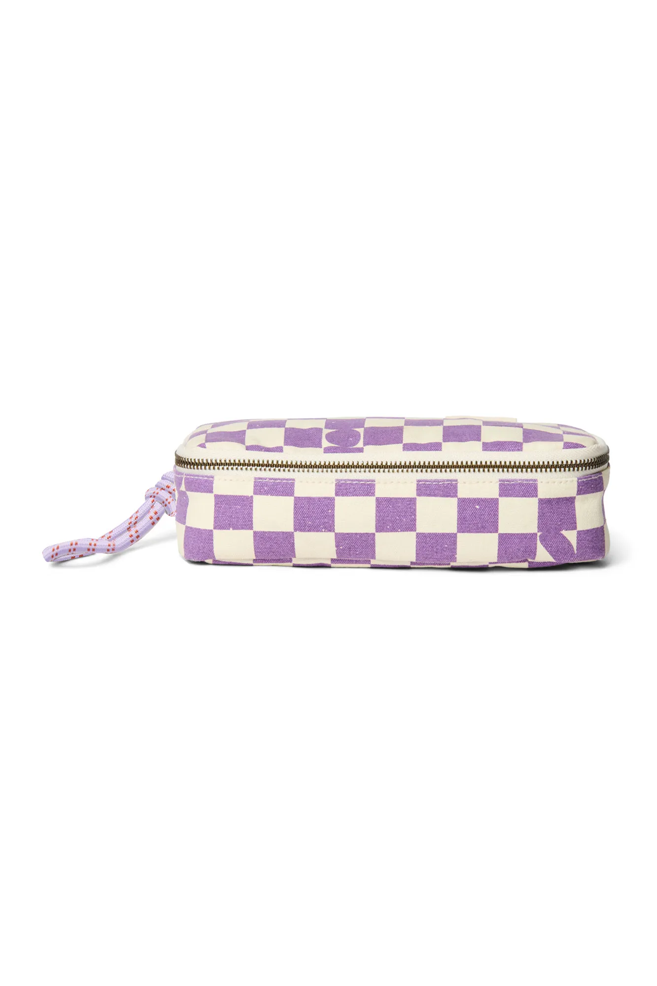 Violet Checkerboard Pencil Case