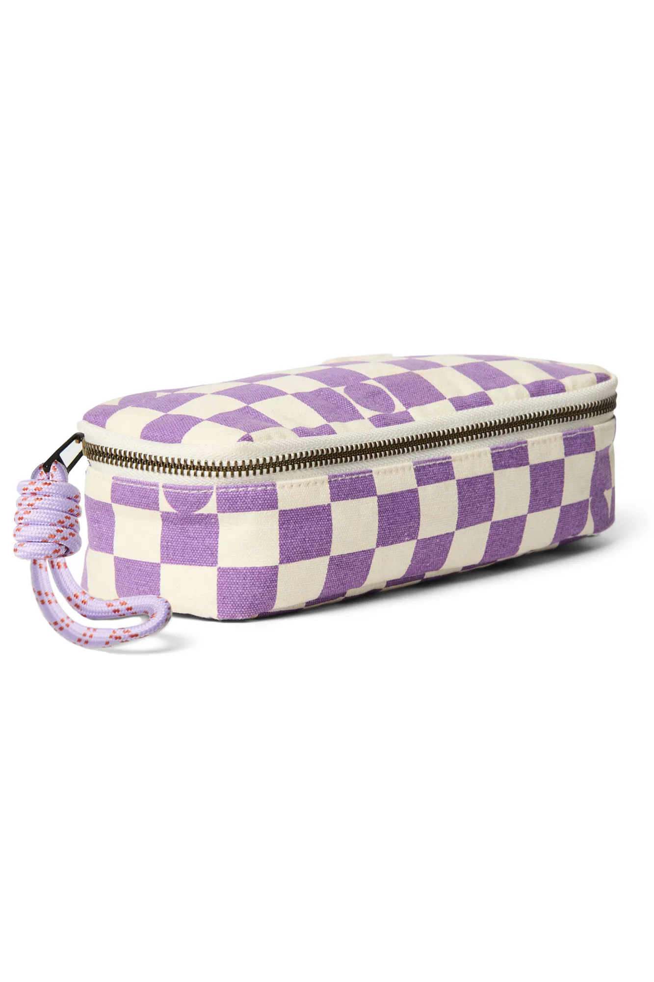 Violet Checkerboard Pencil Case