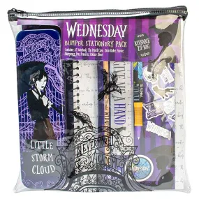 Wednesday Bumper Stationery Set with Reusable Zip Bag