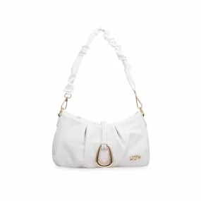 White Formal Shoulder Bag P36037