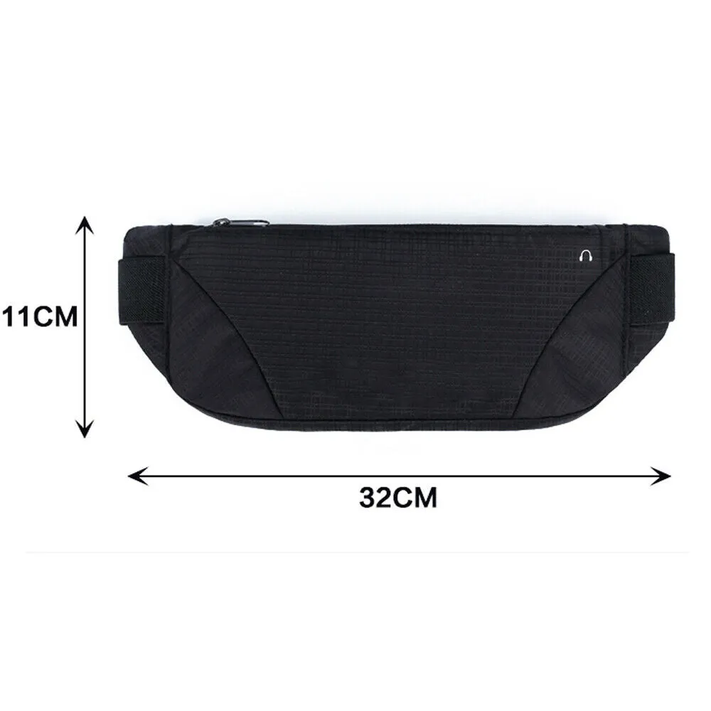 Women Waterproof Sport Bag Runner Waist Packs Zipper Fanny Pack Bum Running Jogging Belt Pouch Bags Unisex