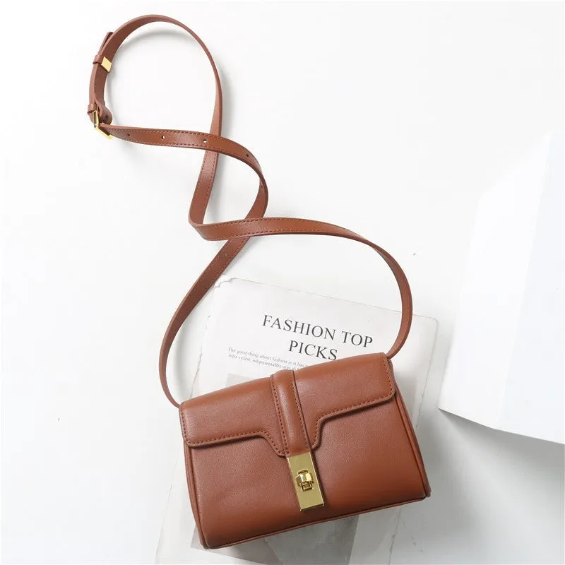 Womens Calfskin Leather Phone Cross Body Shoulder Bag