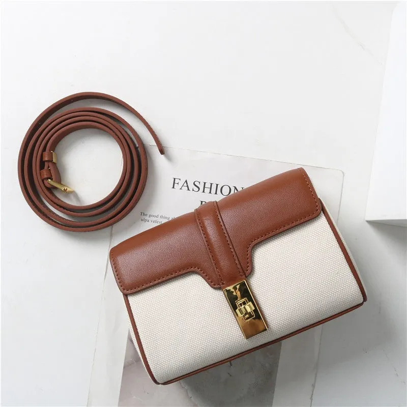 Womens Calfskin Leather Phone Cross Body Shoulder Bag