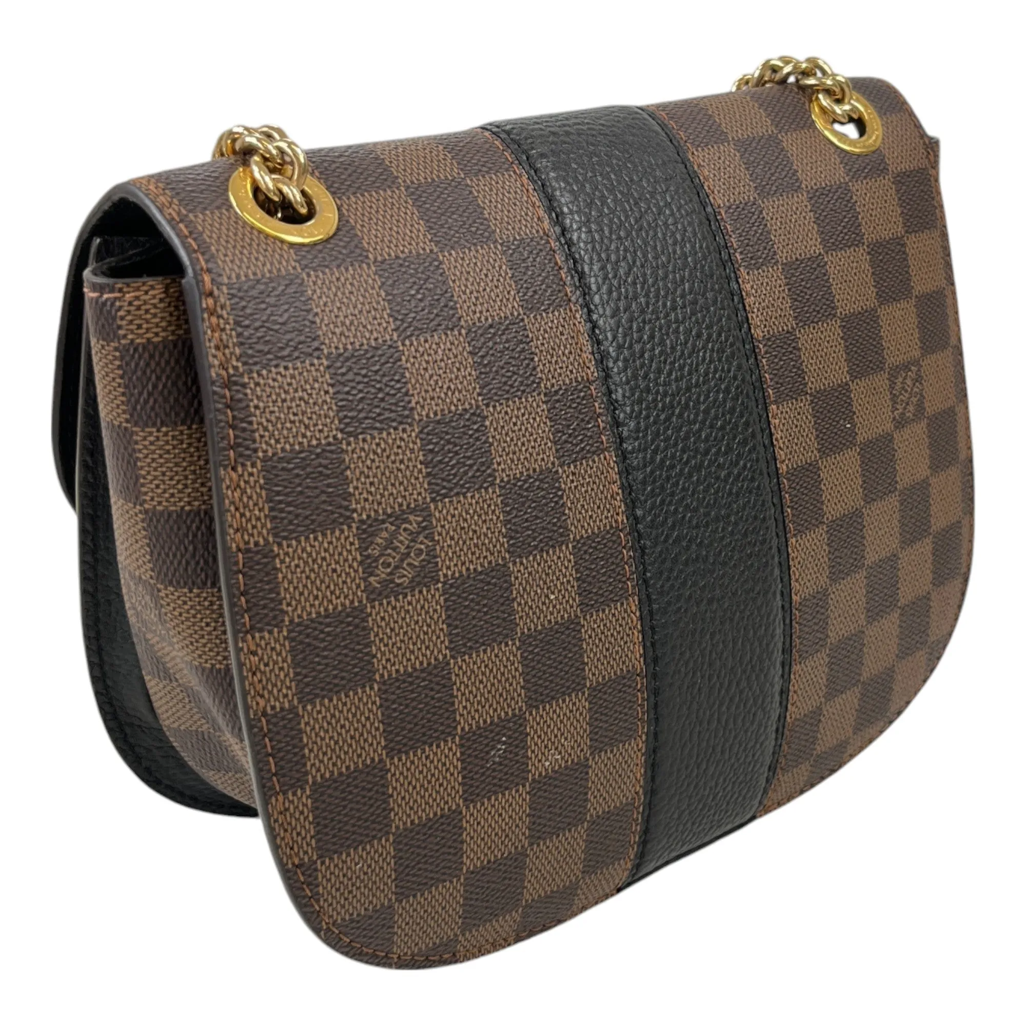 Women's Wight Damier Ebene Messenger Bag Brown