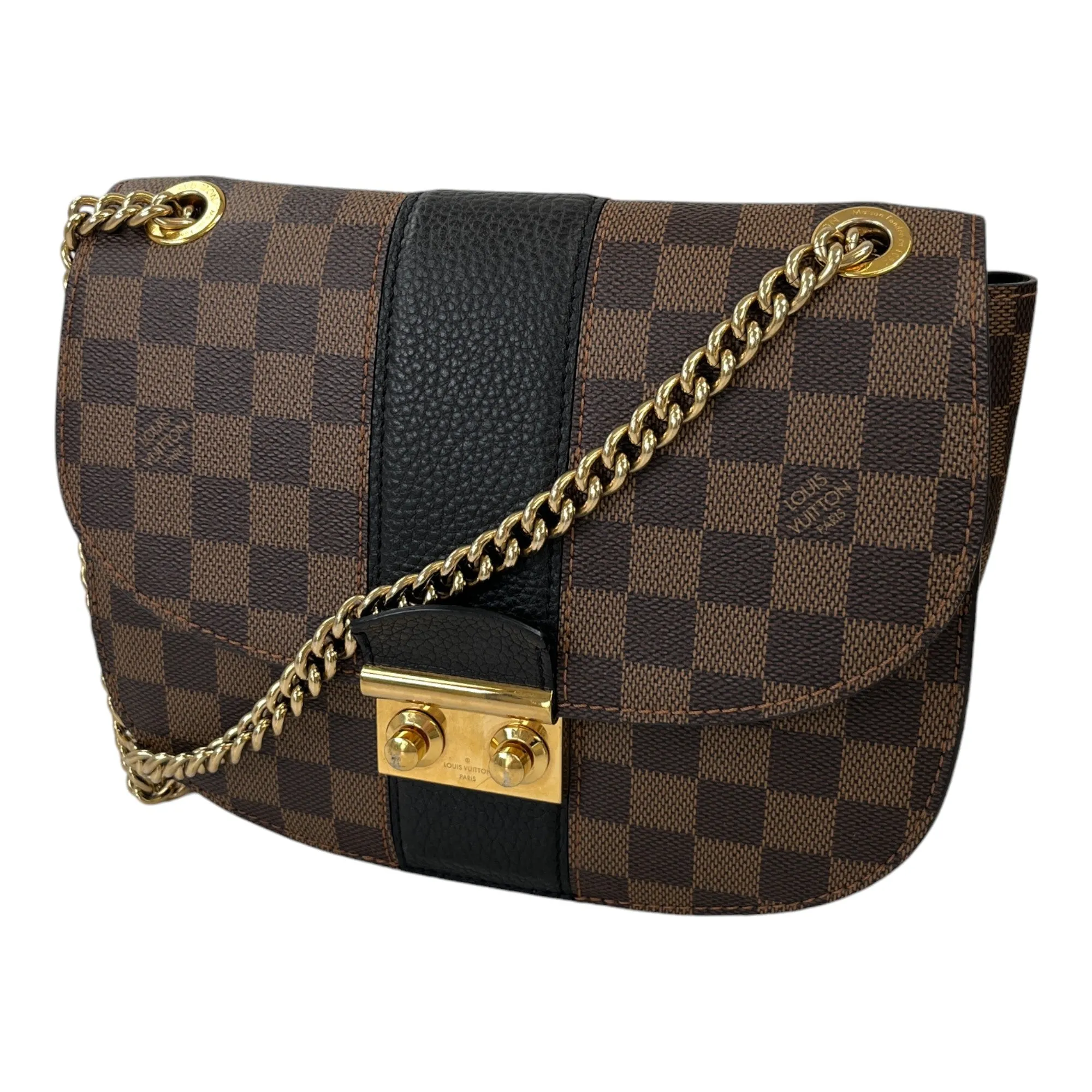 Women's Wight Damier Ebene Messenger Bag Brown