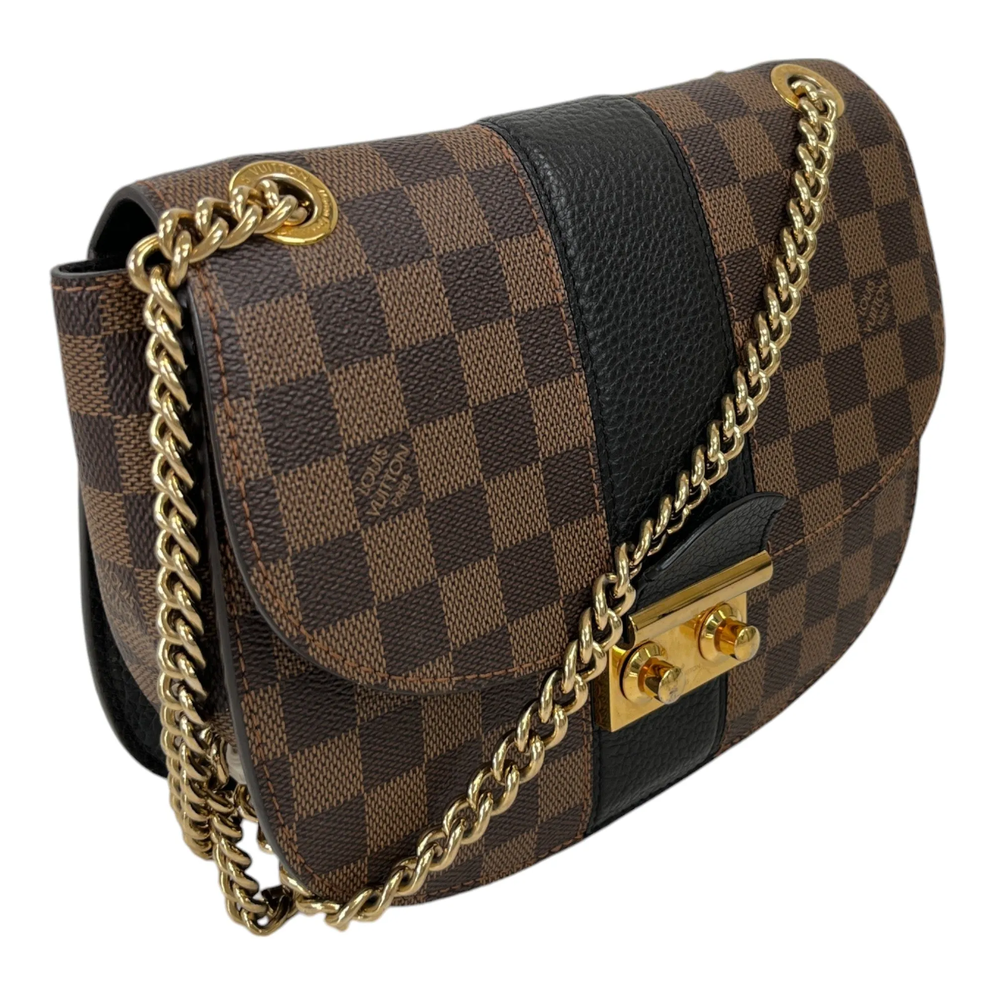 Women's Wight Damier Ebene Messenger Bag Brown