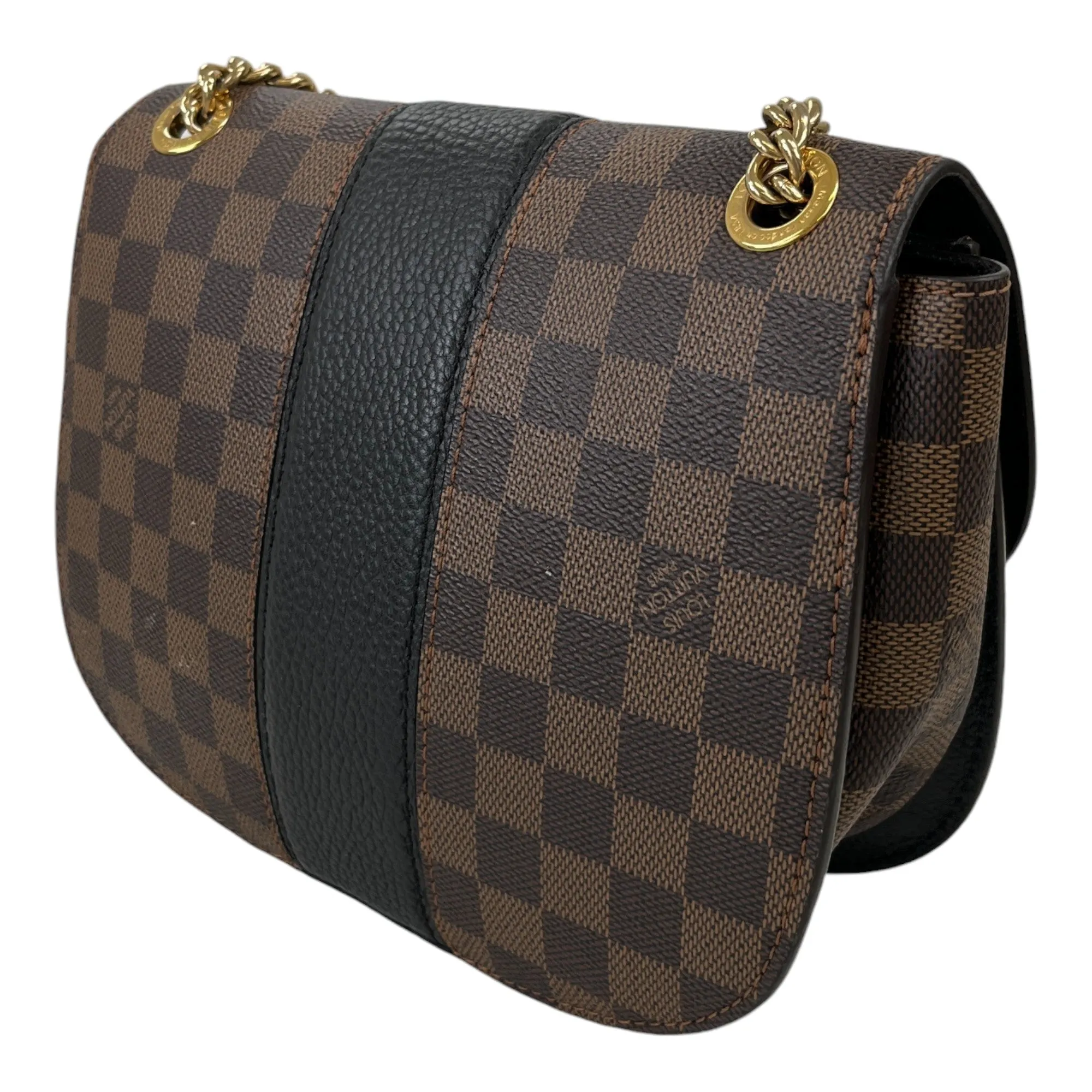 Women's Wight Damier Ebene Messenger Bag Brown