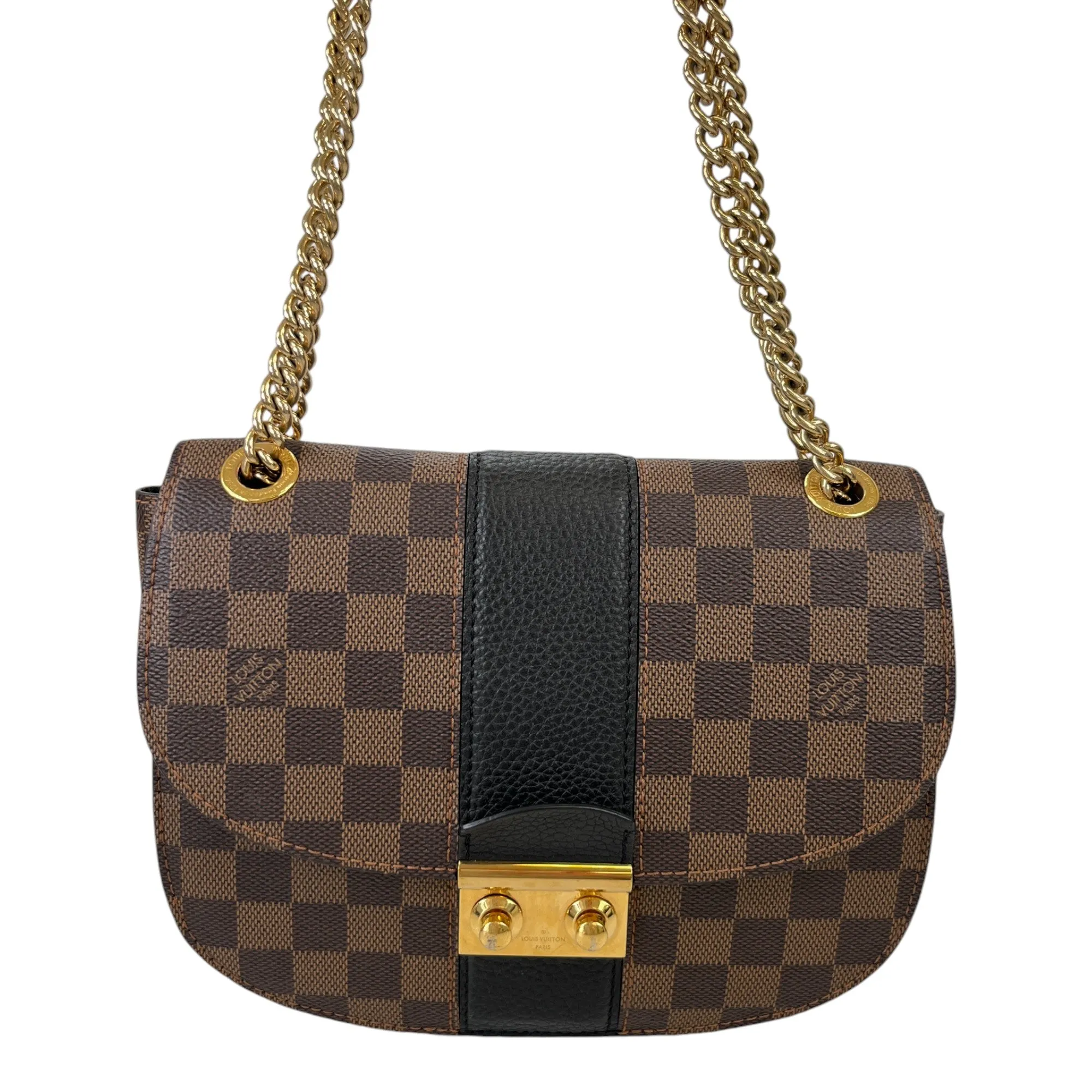 Women's Wight Damier Ebene Messenger Bag Brown