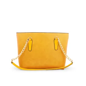 Yellow Formal Shoulder Bag P55516