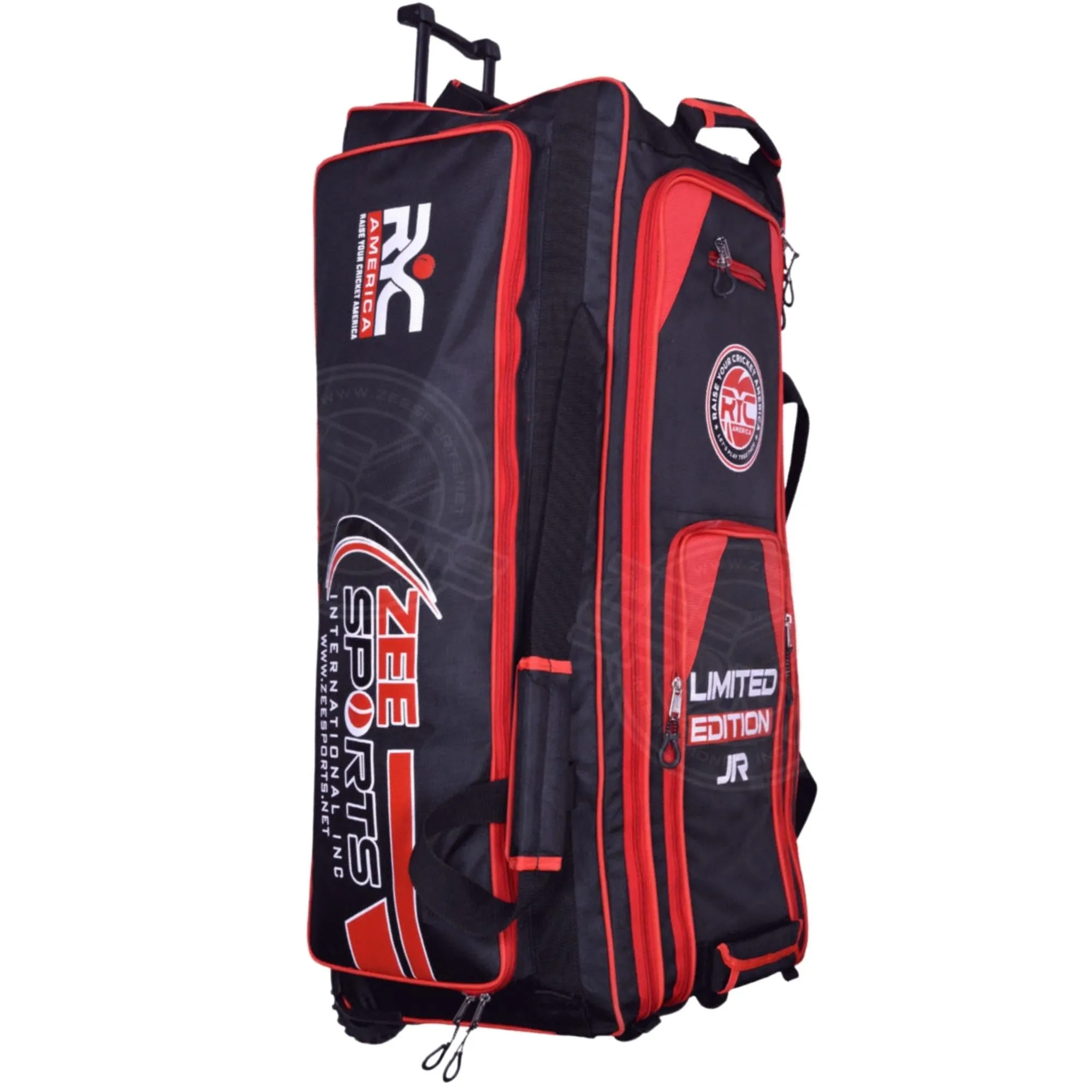 Zee Sports Kit Bag Limited Edition JR Wheelie Black Red